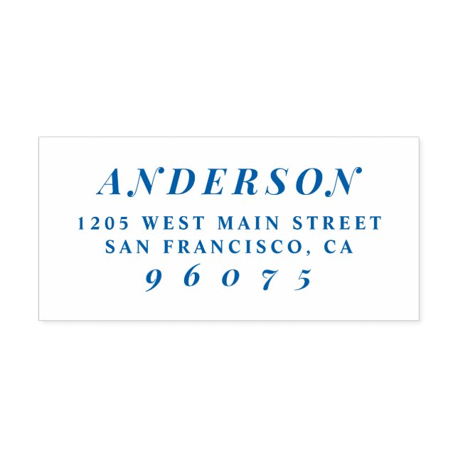 Skapa Personlig Family Namn Returadress Självfärgande Stämpel (Design)