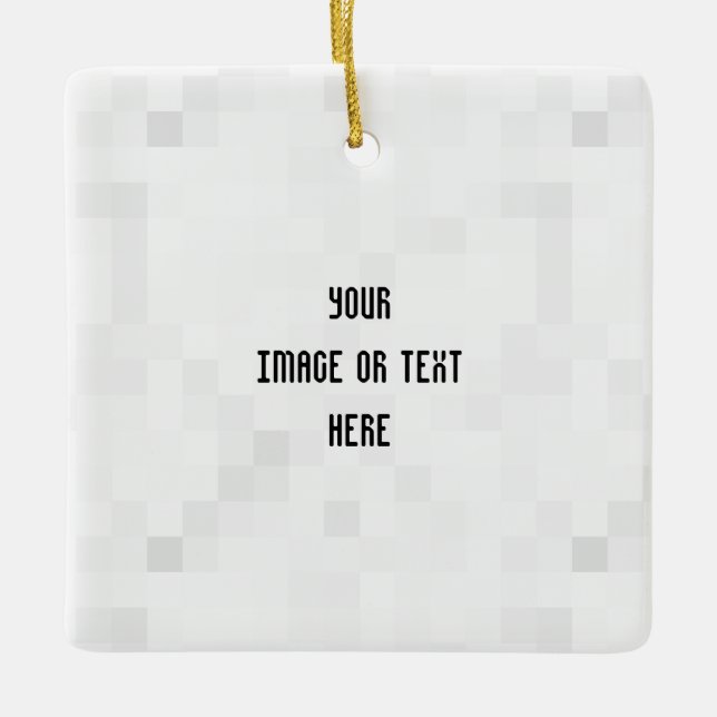 Skapa Personlig för egen Anpassningsbar Julgransprydnad Keramik (Framsida)