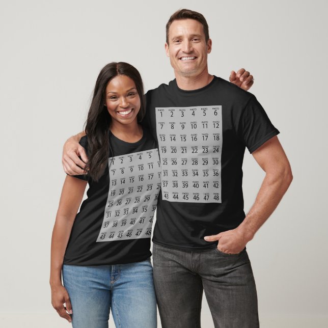 Skapa Personligen 48 FOTOS T Shirt (Unisex)