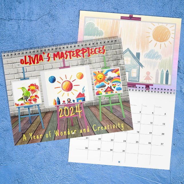 Skapa Personligen för barnkonst 2024 Kalender (Skapare uppladdad)