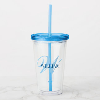 Skapa Personligen Monogram Namn Black Take Away Mugg