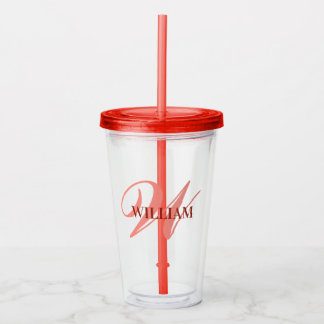 Skapa Personligen Monogram Namn Black Take Away Mugg