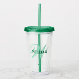 Skapa Personligen Monogram Namn Black Take Away Mugg