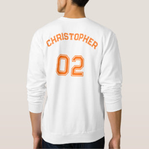 Skapa Player Namn Jersey Number Classic Crewnacke Lång Ärmad Tröja
