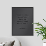Skapa Poster egen svartpunkt för projektionsyta<br><div class="desc">Skapa din egen anpassningsbar-offert poster väggkonst. Har minimalistisk skrivmaskinstypografi i made black färg.</div>