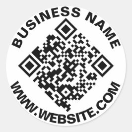Skapa QR-kod - Enkel 20-märkning Runt Klistermärke