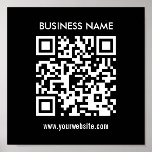 Skapa QR-kod omedelbart Modern enkel design Poster