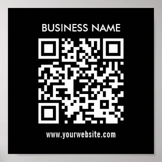 Skapa QR-kod omedelbart | Modern enkel design Poster