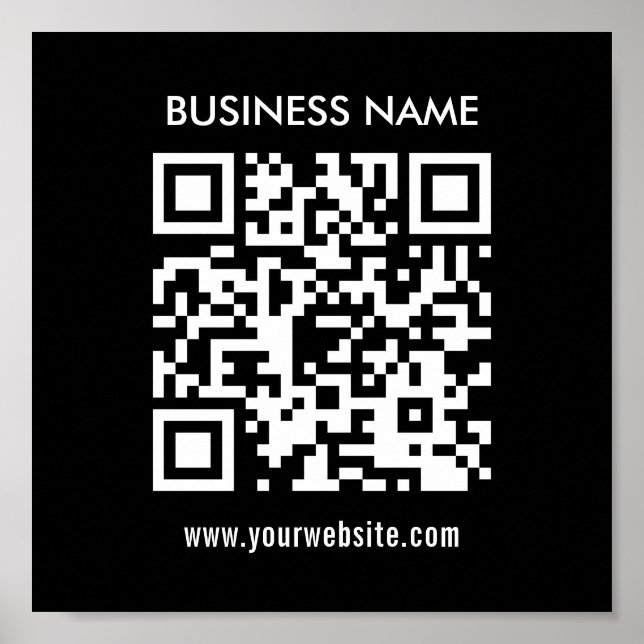 Skapa QR-kod omedelbart | Modern enkel design Poster (Framsidan)