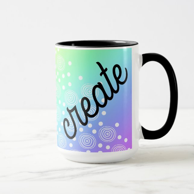 Skapa Rainbow Coffee Mugg (Höger)