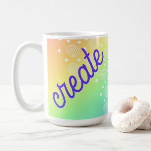 Skapa Rainbow Coffee Mugg