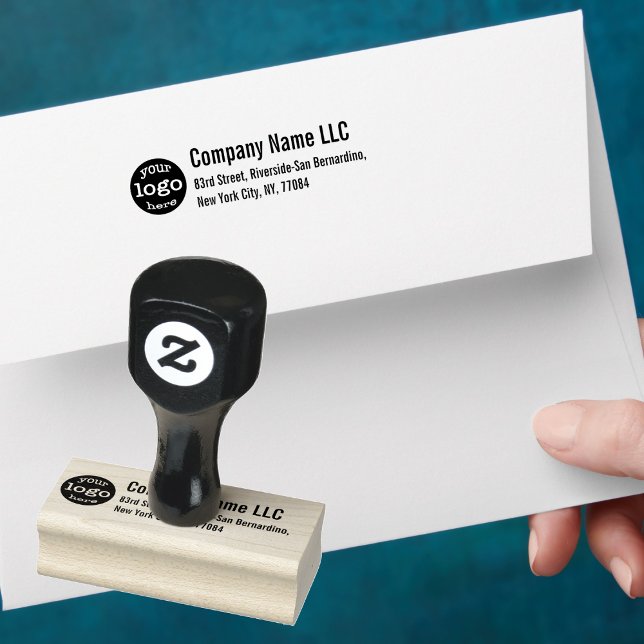 Skapa Returadress för Anpassningsbar Business Comp Stämpel (Create Custom Business Company Logo Return Address Rubber Stamp)