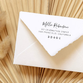 Skapa Returadressen Eget namn på skript Stämpel