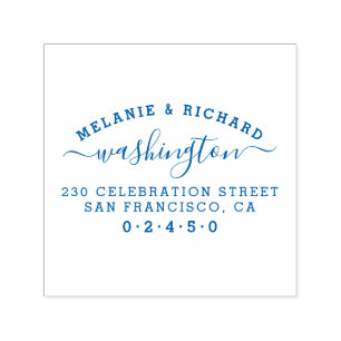 Skapa Returadressen för egen familj Rectangular Självfärgande Stämpel