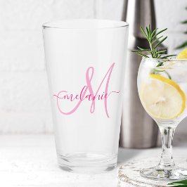 Skapa Rosa för egen Anpassningsbar i Monogram Namn Glaskopp