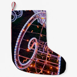 Skapa rosa snurra liten julstrumpa