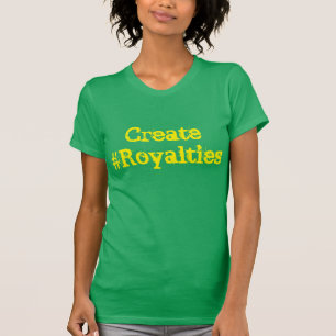 Skapa #Royalty Tee in Grönt & Guld