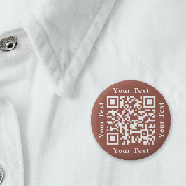 Skapa Rust Brown-webbplats URL Scan Me QR-kod Knapp