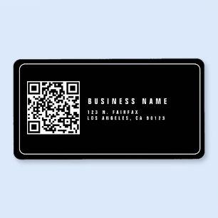 Skapa skannerbar QR-kod   Modern Returadress Adressetikett