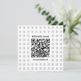 Skapa skannerbar QR-kod och Logotyp Mönster Anteckningskort