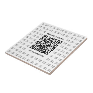 Skapa skannerbar QR-kod och Logotyp Mönster Kakelplatta