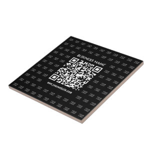 Skapa skannerbar QR-kod och Logotyp Mönster Kakelplatta