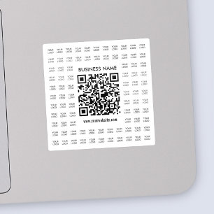 Skapa skannerbar QR-kod och Logotyp Mönster Klistermärken