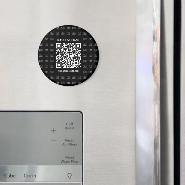 Skapa skannerbar QR-kod och Logotyp Mönster Magnet (In Situ (Fridge))