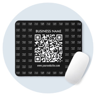 Skapa skannerbar QR-kod och Logotyp Mönster Musmatta