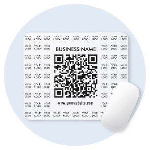 Skapa skannerbar QR-kod och Logotyp Mönster Musmatta