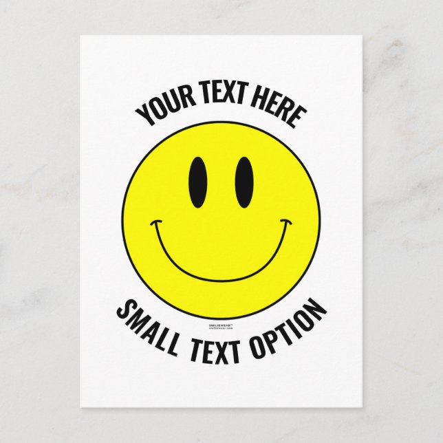 Skapa, Skapa Ditt Eget Smilie Glada Postkort Vykort (Framsida)