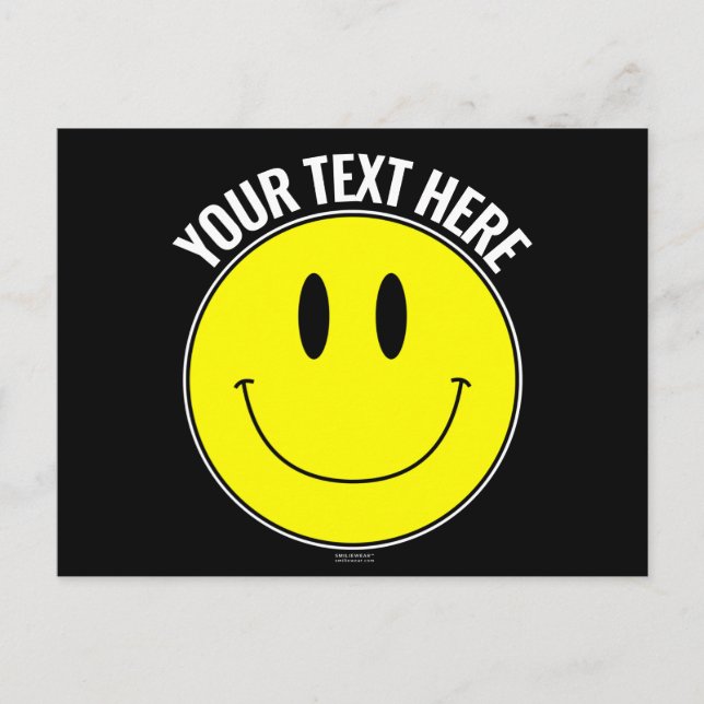 Skapa, Skapa Ditt Eget Smilie Glada Postkort Vykort (Framsida)