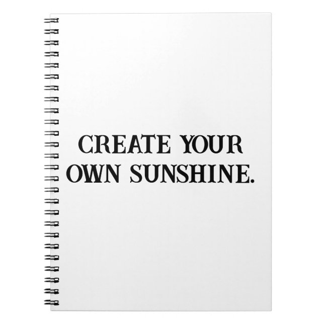 Skapa Solskenspositiv bärbar dator Anteckningsbok (Framsidan)