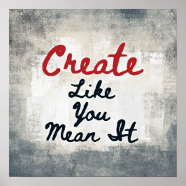 Skapa som du Elak det Poster väggkonst