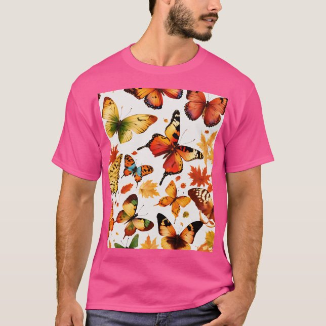 Skapa sömlös höstsmörgåsskjorta t shirt (Framsida)