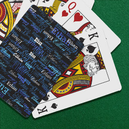 Skapa spela kortspel med ditt eget namn på det kortlek