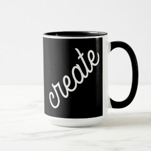 Skapa Svartvit kaffe Mugg