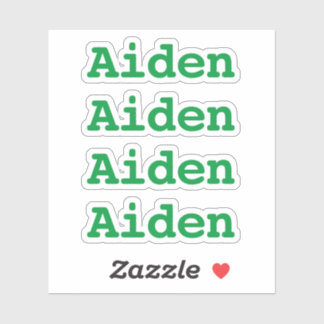 Skapa teckensnitt för egen Namn-Grönt Klistermärken