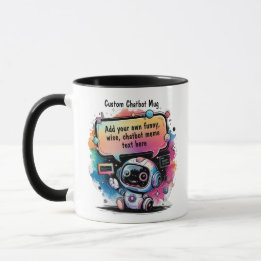 Skapa Tecknad för samtalschatbot-medlemmar Mugg