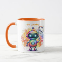 Skapa Tecknad för samtalschatbot-medlemmar Mugg