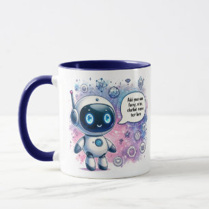 Skapa Tecknad för samtalschatbot-medlemmar Mugg