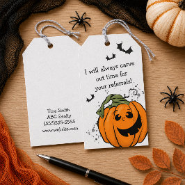 Skapa Tid för Dina Referenser Halloween Presentetikett