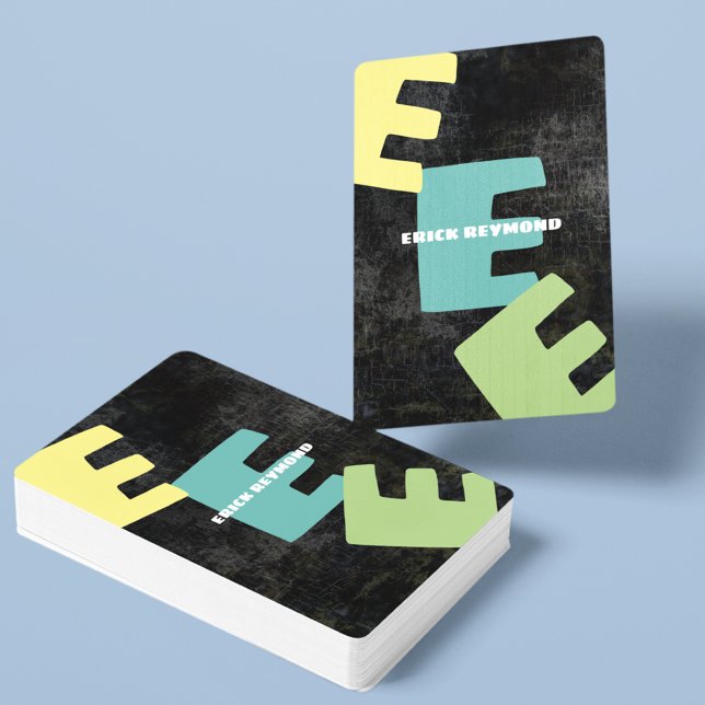 Skapa uppspelningskort för Coola med namn och init Spelkort (Skapare uppladdad)