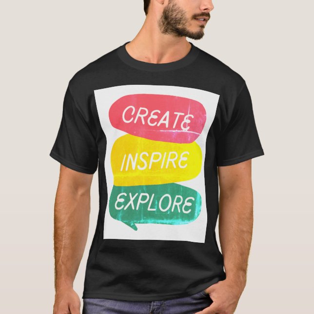 Skapa Utforska Inspire Äventyr T-shirt (Framsida)