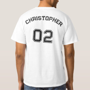 Skapa värde för Bomull Manar i Namn Jersey-nummer T Shirt