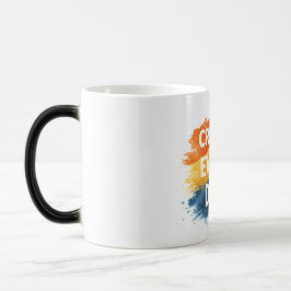 Skapa Varje Dag – Inspirerande Färgrik Typografi Magisk Mugg