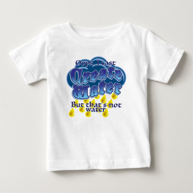 Skapa vattenbaby T-shirt (Framsida)