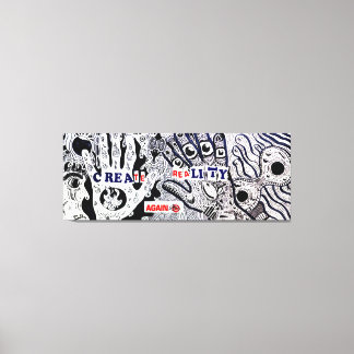 Skapa verklighet igen canvastryck