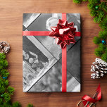Skapa Vintage Black and White Stil Photo Collage Presentpapper<br><div class="desc">Skapa din egen anpassningsbar, personlig, unika, unika, unika vintage-utseende stil, snyggt, trendig, chic, elegant-faux-skripttypografi, förstklassig kvalitet, fem sortimentomslag för svart och vitt foto som är guldet. Om du vill anpassa dig lägger du bara till 5 av din favoritfamilj/dina favoritpar/ungar/baby/sällskapsdjur/bröllop-foton (de kan vara foton från färg, vintagen svart och vitt används...</div>