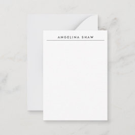 Skapa vit Professionell med oformaterad Snyggt Anteckningskort